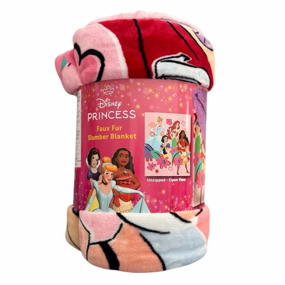 Disney Princess Faux Fur Slumber Blanket
27" X 56" New